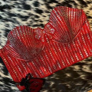Victoria’s Secret Rhinestone Bow Bustier